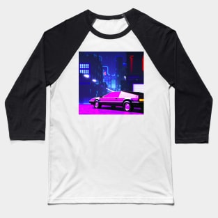 Boxy sports car in night city Baseball T-Shirt